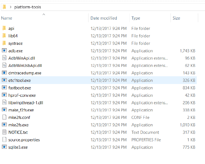 Android SDK Platform Tools