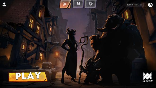 Dota Underlords Start Screen