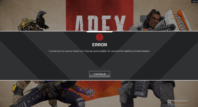 Connection Server Timeout Apex Legends